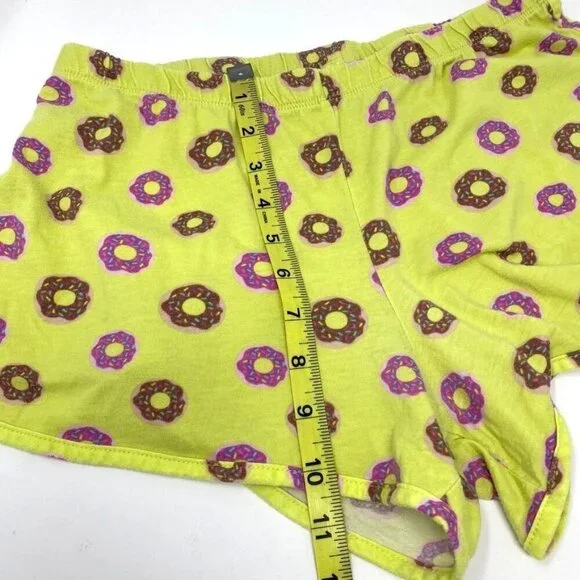 Target Xhilaration Sleep Shorts Sprinkle Donut Print Size Medium Lime Green B7 - Picture 6 of 6